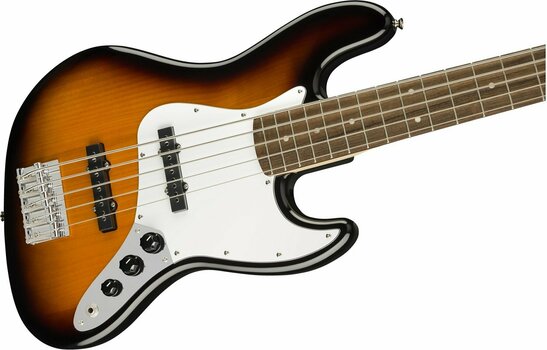 5-saitiger E-Bass, 5-Saiter E-Bass Fender Squier Affinity Jazz Bass V IL Brown Sunburst - 3