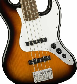 5-saitiger E-Bass, 5-Saiter E-Bass Fender Squier Affinity Jazz Bass V IL Brown Sunburst - 7