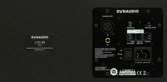 3-pásmový aktivní studiový monitor Dynaudio LYD 48  W R - 2