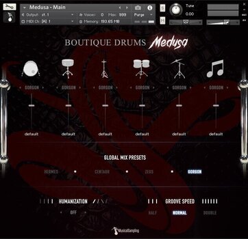 Audio biblioteka za sampler Musical Sampling Boutique Drums Medusa (Digitalni proizvod) - 2