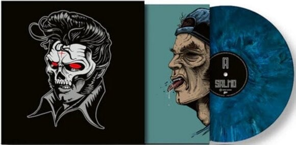 Disque vinyle Salmo - Hellvisback (Blue/White Marble Coloured) (LP) - 2