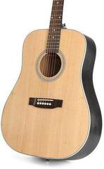 Dreadnought-gitarr SX SD204 Transparent Black Dreadnought-gitarr - 4