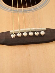 Dreadnought-gitarr SX SD204 Transparent Black Dreadnought-gitarr - 7