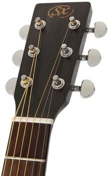 Akustická gitara SX SD204 Transparent Black Akustická gitara - 9