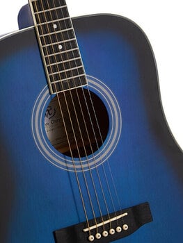 Akustická kytara SX SD104KBUS Blue Sunburst Akustická kytara (Jako nové) - 5