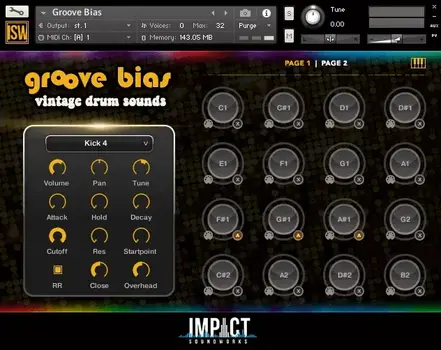 Sample/Sound Library Impact Soundworks Groove Bias: Vintage Drum Sounds (Digital product) - 2