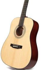 Dreadnought-gitarr SX SD704K Natural Dreadnought-gitarr - 4