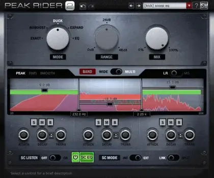 Procesador de efectos de complemento de software Impact Soundworks Peak Rider 2 (Producto digital) - 2