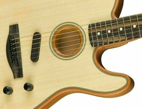 Special Acoustic-electric Guitar Fender American Acoustasonic Telecaster Natural - 4