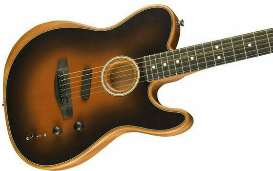 Elektroakustická gitara Fender American Acoustasonic Telecaster Sunburst - 5