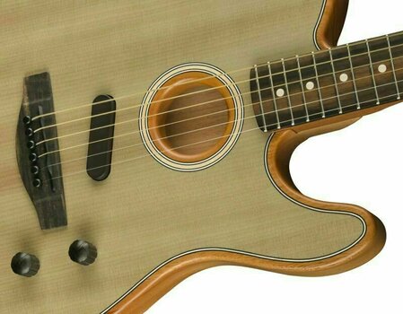 Special elektroakustinen kitara Fender American Acoustasonic Telecaster Sonic Gray - 4
