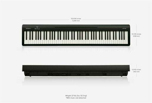 Piano digital de palco Roland FP-10-BK Piano digital de palco - 2