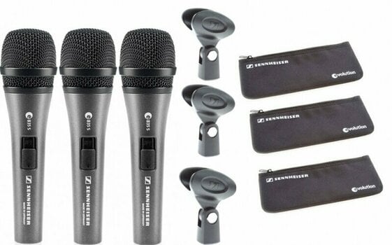Vokální dynamický mikrofon Sennheiser E835 S 3Pack Vokální dynamický mikrofon - 2