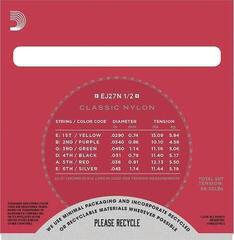 Nylonové struny pro klasickou kytaru D'Addario EJ27N-1/2 Nylonové struny pro klasickou kytaru - 2