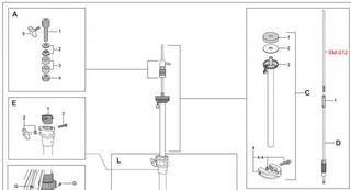 Būgnų atsarginė dalis Pearl SM-012 Upper Pull Rod - 1