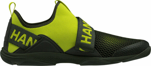 Mens Sailing Shoes Helly Hansen Hydromoc Slip-On Shoe Forest Night/Sweet Lime 42.5 - 5