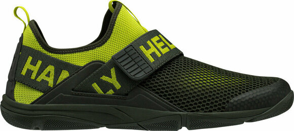 Mens Sailing Shoes Helly Hansen Hydromoc Slip-On Shoe Forest Night/Sweet Lime 42 - 4