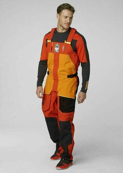 Pantalones Helly Hansen Skagen Offshore Bib Blaze Orange XXL - 4