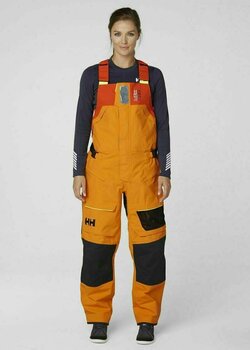 Pantaloni Helly Hansen W Skagen Offshore Bib Blaze Orange XS - 4