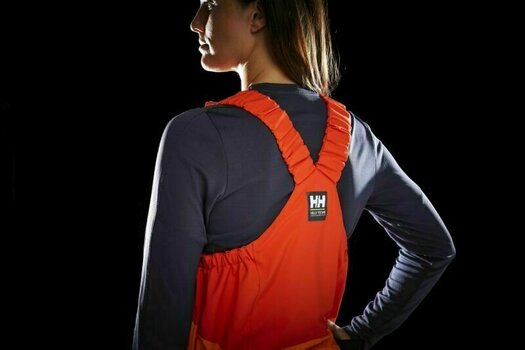 Hlače Helly Hansen W Skagen Offshore Bib Blaze Orange XL - 6