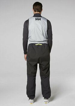 Pantalones Helly Hansen Aegir H2Flow Salopette Pantalones Ebony XL - 4