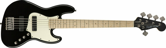 5-strängad basgitarr Fender Squier Contemporary Active Jazz Bass V HH MN Flat Black - 2