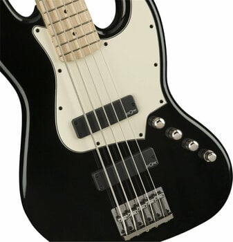 5-string Bassguitar Fender Squier Contemporary Active Jazz Bass V HH MN Flat Black - 5