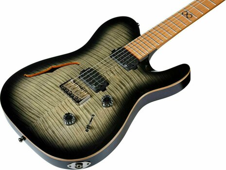 Electric guitar Chapman Guitars ML3 Pro Semi-Hollow Modern Obsidian Burst - 5