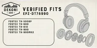 Náušníky Dekoni Audio EPZ-DT78990-PU Náušníky Black 2 ks - 6