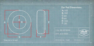 Náušníky Dekoni Audio EPZ-DT78990-CHS Náušníky Black 2 ks - 4