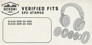 Амбушюри для навушників Dekoni Audio EPZ-ATHM50X-CHS Амбушюри для навушників Black 2 шт. - 7