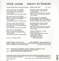 Vinyylilevy Chick Corea - Return To Forever (Reissue) (180 g) (LP) - 1