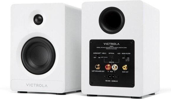 HiFi-Regallautsprecher
 Victrola VPS-400 Tempo HiFi-Regallautsprecher White 2 stk - 6