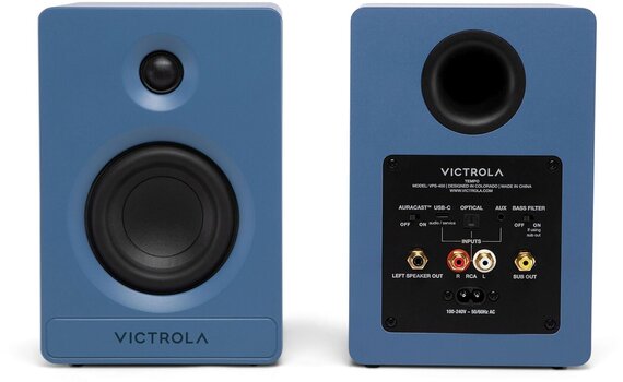 Hi-Fi Rack hangszórók
 Victrola VPS-400 Tempo Hi-Fi Rack hangszórók Blue 2 db - 7
