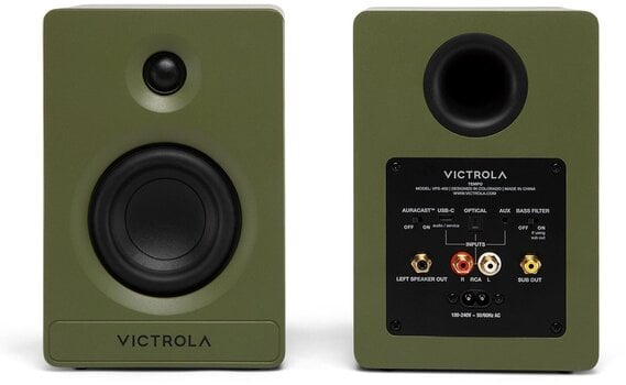 Hi-Fi Rack hangszórók
 Victrola VPS-400 Tempo Hi-Fi Rack hangszórók Green 2 db - 7