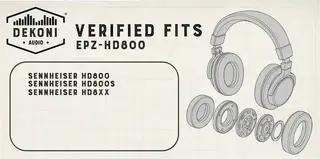 Jastučići za uši za slušalice Dekoni Audio EPZ-HD800-ELVL Jastučići za uši za slušalice Black 2 kom - 6