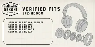 Náušníky Dekoni Audio EPZ-HD600-ELVL Náušníky Black 2 ks - 6