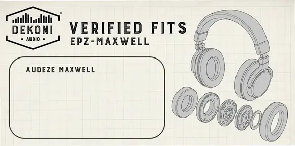 Náušníky Dekoni Audio EPZ-MAXWELL-SK Náušníky Black 2 ks - 10
