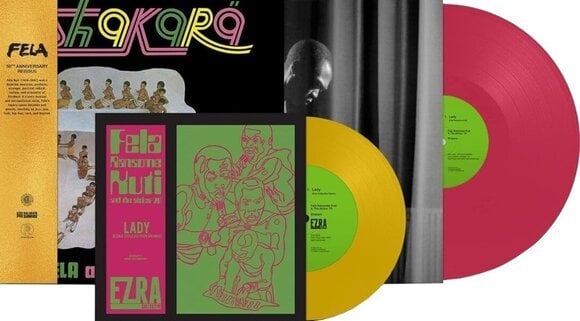 Hanglemez Fela Kuti - Shakara (Limited Edition) (Pink & Yellow Coloured) (LP + 7" Vinyl) - 2