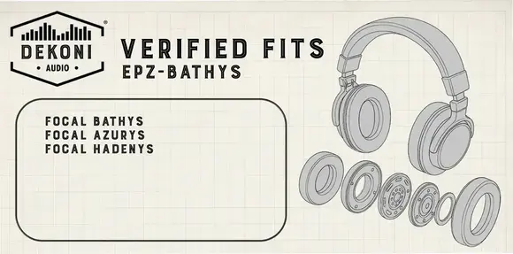 Jastučići za uši za slušalice Dekoni Audio EPZ-BATHYS-SK Jastučići za uši za slušalice Black 2 kom - 6