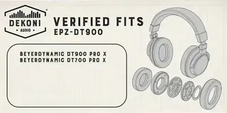 Náušníky Dekoni Audio EPZ-DT900-ELVL Náušníky Black 2 ks - 7