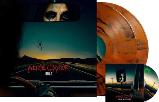 Vinilinė plokštelė Alice Cooper Road (45 RPM) (Orange With Black Marble Coloured) (180g) (2 LP + DVD) - 2