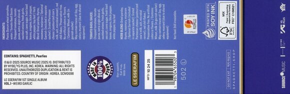 Glasbene CD Le Sserafim - 1st Single Album ‘SPAGHETTI’  WEIRD GARLIC Version (CD) - 2