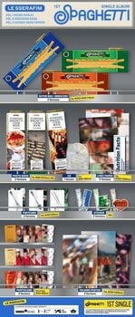 Glasbene CD Le Sserafim - 1st Single Album ‘SPAGHETTI’  WEIRD GARLIC Version (CD) - 3