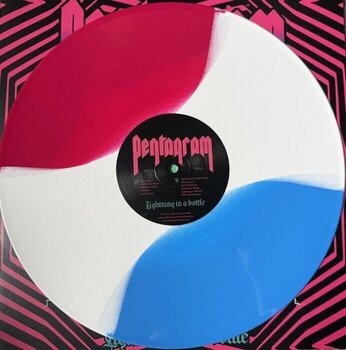 Vinyl Record Pentagram - Lightning In A Bottle (Limited Edition) (Striped Magenta/White/Blue Coloured) (LP) - 2