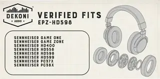 Oreillettes pour casque Dekoni Audio EPZ-HD598-CHLV2 Oreillettes pour casque Black 2 pcs - 6