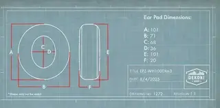 Jastučići za uši za slušalice Dekoni Audio EPZ-WH1000Xm3-CHS Jastučići za uši za slušalice Black 2 kom - 4