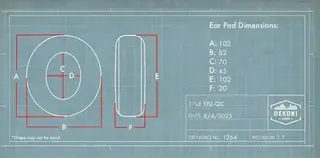 Náušníky Dekoni Audio EPZ-QUIETC-PL Náušníky Black 2 ks - 4