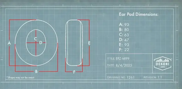 Náušníky Dekoni Audio EPZ-M99-SK Náušníky Black 2 ks (Ako nové) - 4