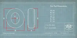 Jastučići za uši za slušalice Dekoni Audio EPZ-XM4-CHS-GD Jastučići za uši za slušalice Grey 2 kom - 5